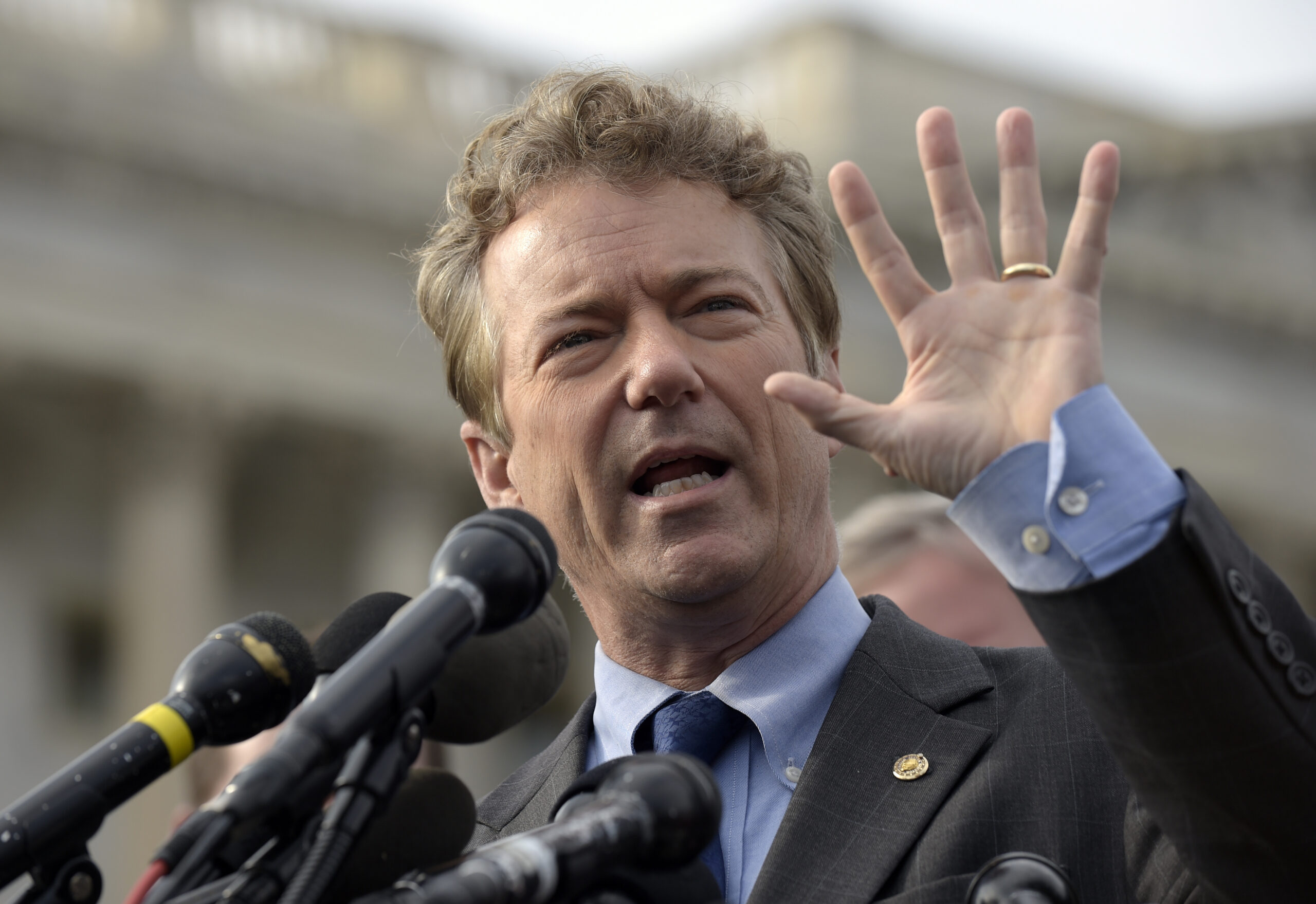 Sen. Rand Paul, R-Ky. speaks about health care, Tuesday, March 7, 2017, during a news conference on Capitol Hill in Washington. (AP Photo/Susan Walsh) (AP)