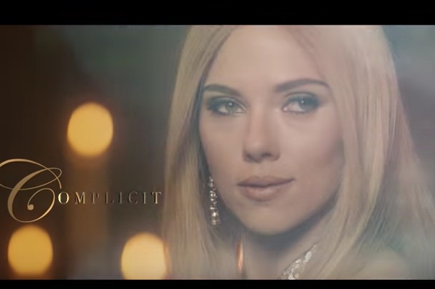 Scarlett Johansson as Ivanka Trump hawks her "Complicit" perfume