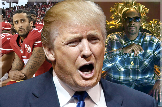 Colin Kaepernick; Donald Trump; Snoop Dogg (Getty/Thearon W. Henderson/Reuters/Rick Wilking/YouTube/Salon)