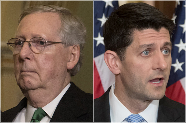 Mitch McConnell; Paul Ryan (Jeffrey Malet, maletphoto.com)