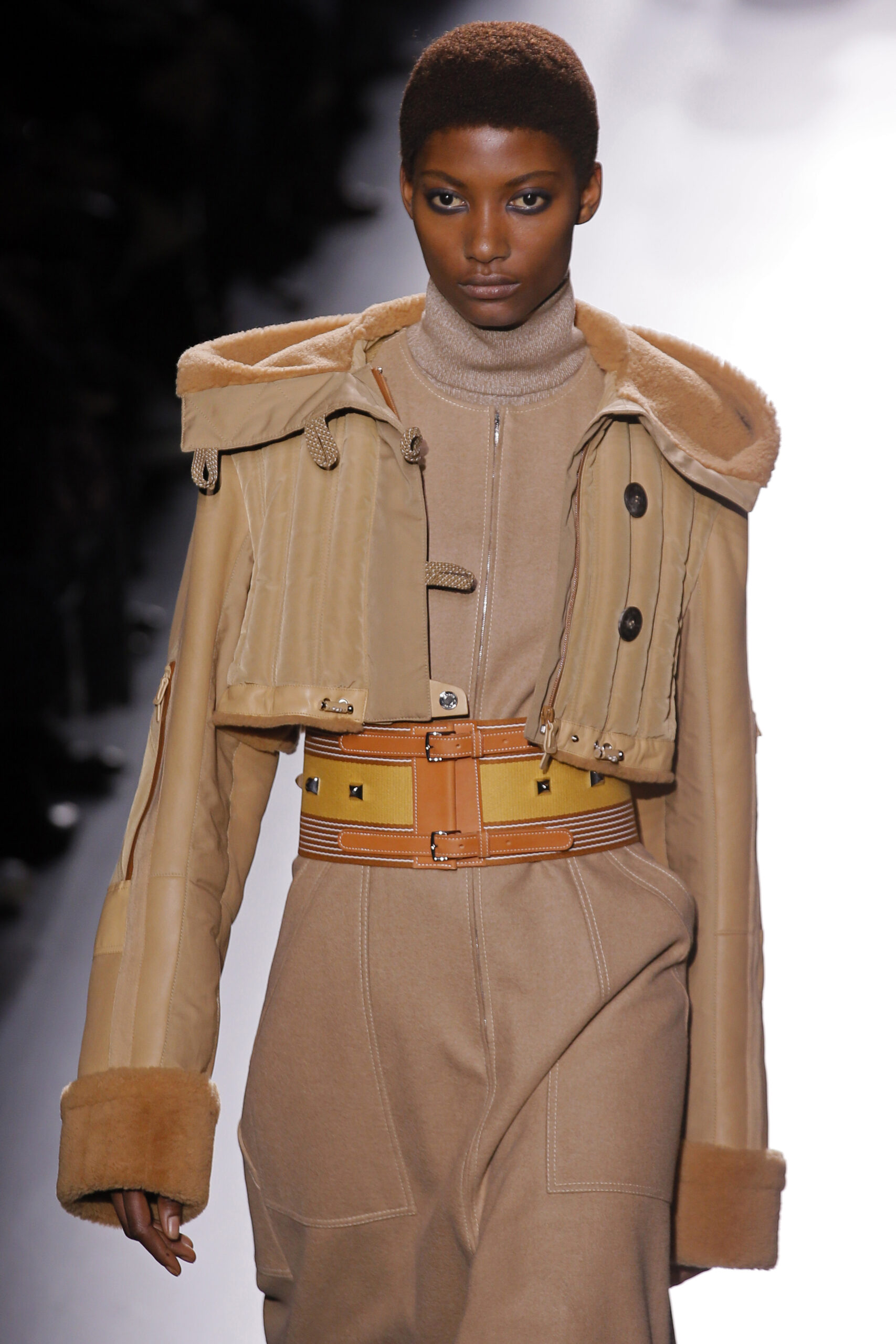 A model wears a creation for Hermes' Fall-Winter 2017/2018 ready-to-wear fashion collection presented Monday, March 6, 2017 in Paris. (AP Photo/Francois Mori) (AP)