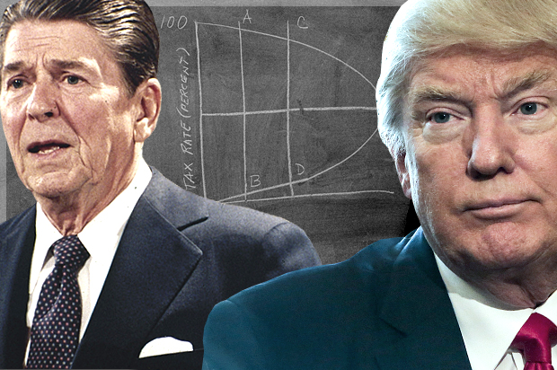 Ronald Reagan; Donald Trump (AP/Getty/Aude Guerrucci/Salon)