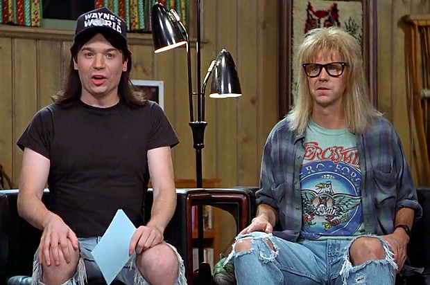 Mike Myers and Dana Carvey in "Wayne's World" (Paramount Pictures)