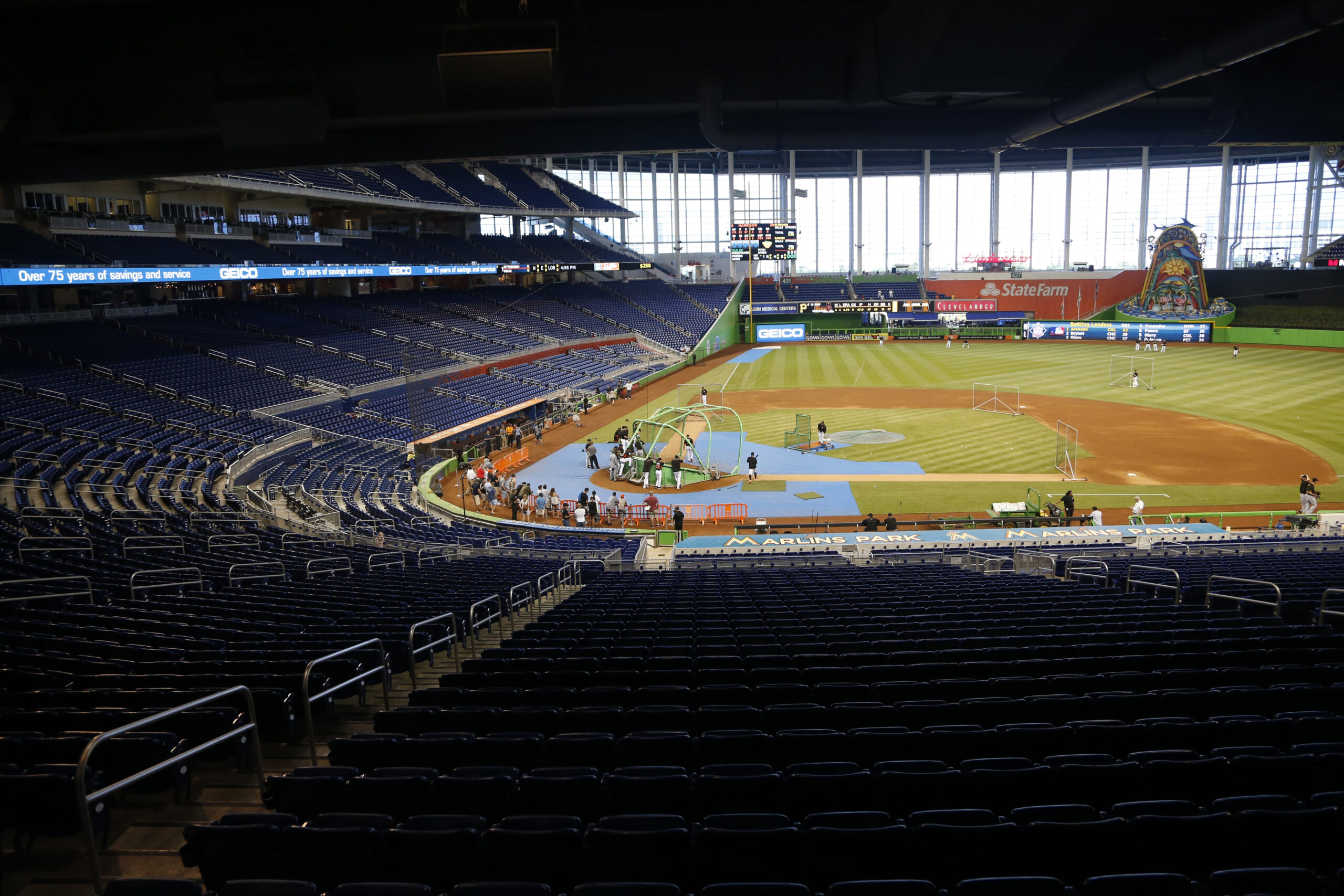 Marlins Park stadium (AP Photo/Wilfredo Lee)