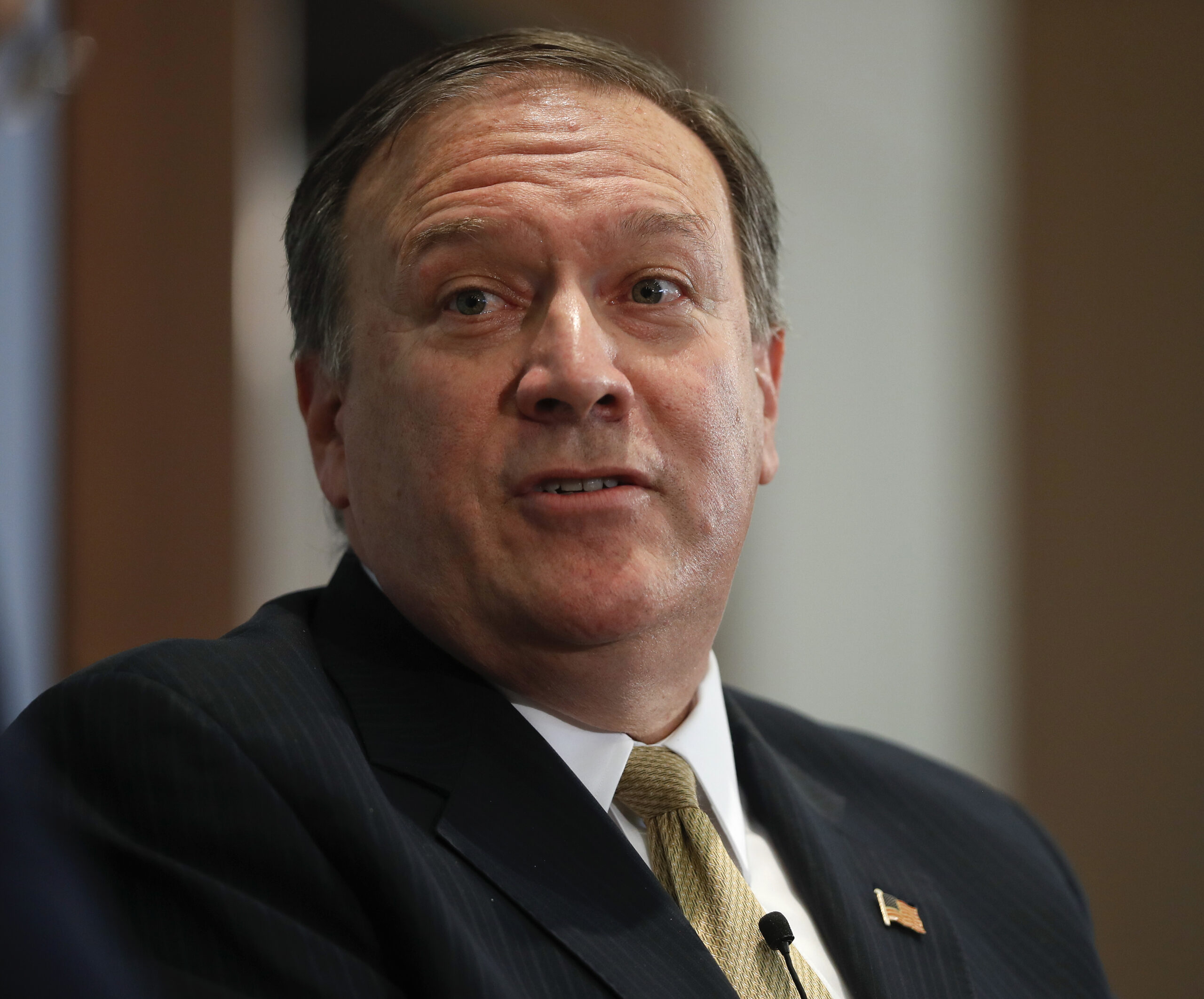 CIA Director Mike Pompeo answers questions at the Center for Strategic and International Studies (CSIS) in Washington, Thursday, April 13, 2017. Pompeo  denounced WikiLeaks, calling the anti-secrecy group a "hostile intelligence agency." (AP Photo/Pablo Martinez Monsivais) (AP)