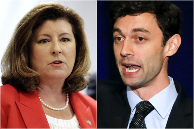 Karen Handel; Jon Ossoff (AP/David Goldman/John Bazemore)