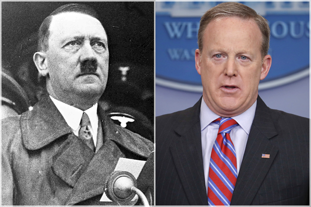 Adolf Hitler; Sean Spicer (AP/Pablo Martinez Monsivais)