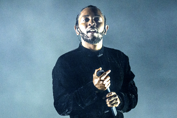 Kendrick Lamar performs at Coachella Music & Arts Festival at the Empire Polo Club on Sunday, April 16, 2017, in Indio, Calif. (Photo by Amy Harris/Invision/AP) (AP/Amy Harris)
