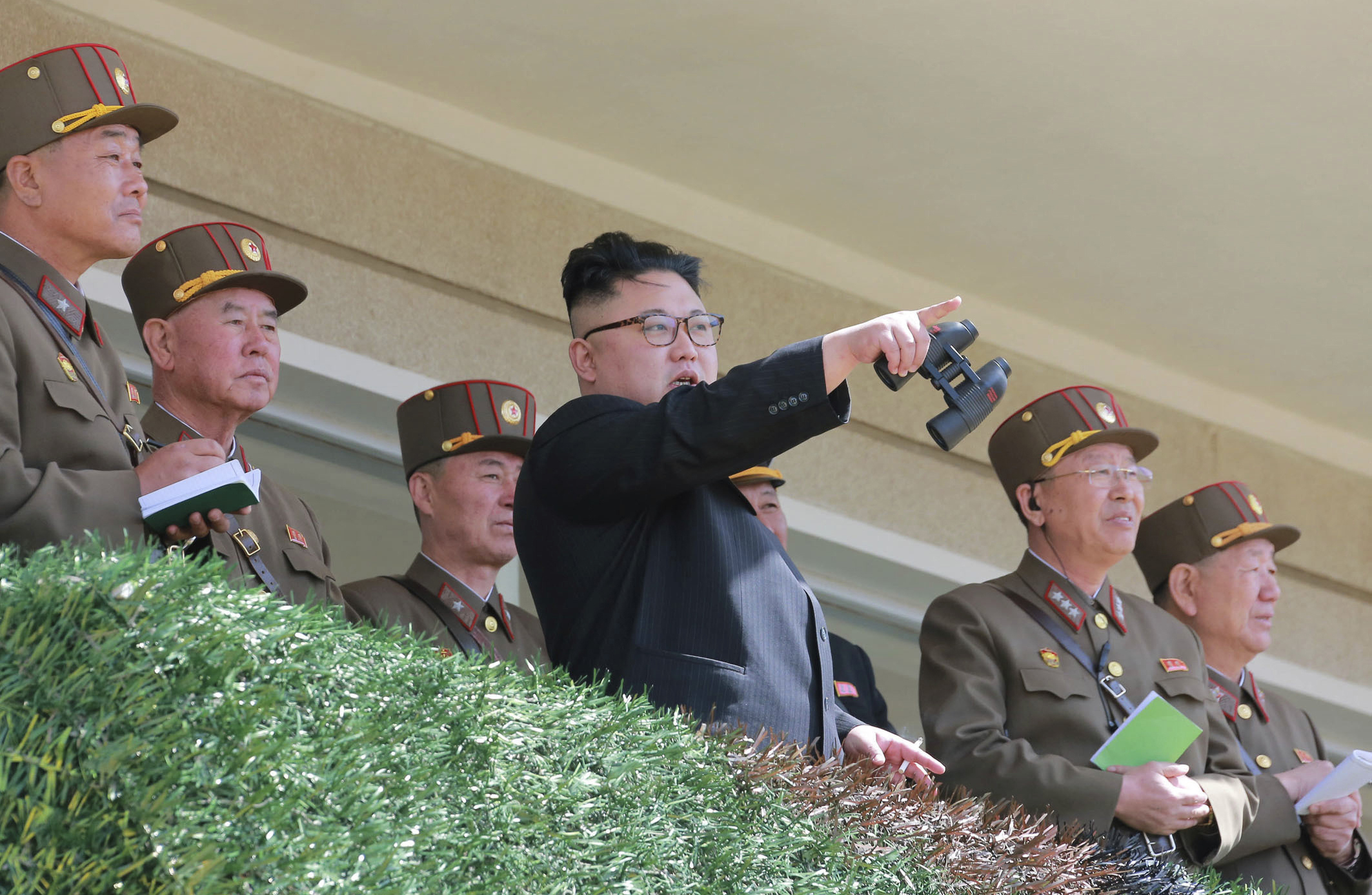 (Korean Central News Agency/Korea News Service via AP)
