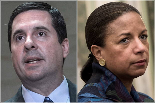 Devin Nunes, Susan Rice (Getty/Nicholas Kamm/Brendan Smialowski)
