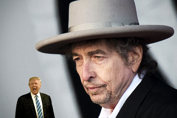 Donald Trump; Bob Dylan (AP/Getty/Ben Stansall/Salon)