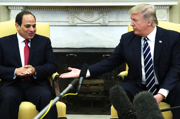 Abdel Fattah al-Sisi and Donald Trump (AP/Evan Vucci)
