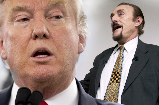 Donald Trump; Philip Zimbardo (AP/Mary Altaffer/Paul Sakuma/Photo montage by Salon)