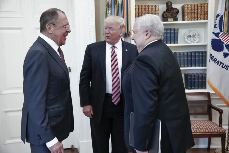 (Russian Foreign Ministry Photo via AP)