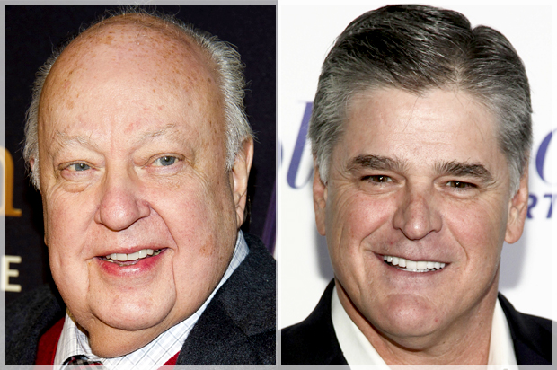 Roger Ailes; Sean Hannity (AP/Charles Sykes/Andy Kropa)