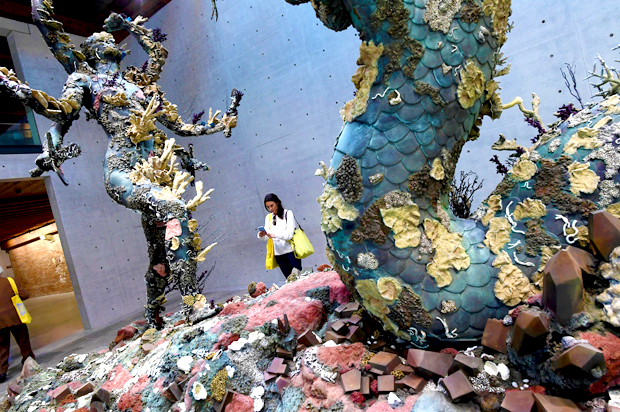 "Hydra and Kali" by Damien Hirst (Getty/Miguel Medina)