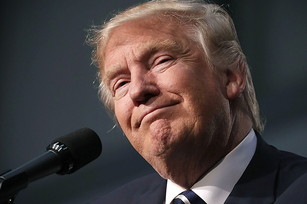 GRAND RAPIDS, MI - NOVEMBER 08:  Republican presidential nominee Donald Trump speaks during his final campaign rally on Election Day in the Devos Place November 8, 2016 in Grand Rapids, Michigan. Trump's marathon last day of campaigning stretched past midnight and into Election Day.  (Photo by Chip Somodevilla/Getty Images) (Getty/Chip Somodevilla)