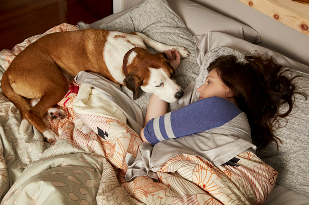 Ned as Martin and Allison Tolman as Nan in "Downward Dog" (ABC/Craig Sjodin)