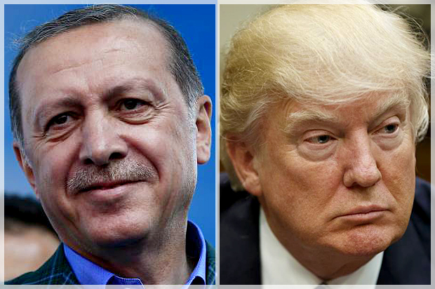 Recep Tayyip Erdogan; Donald Trump (AP/Lefteris Pitarakis/Evan Vucci)
