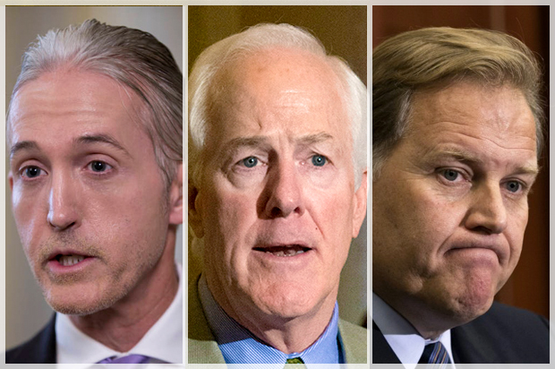 Trey Gowdy; John Cornyn; Mike Rogers (AP/J. Scott Applewhite/Molly Riley/)