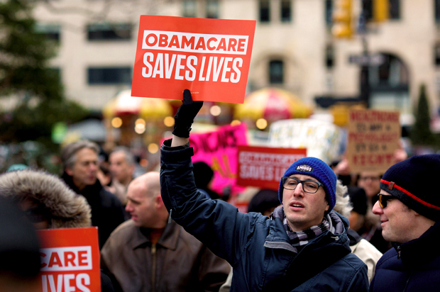 Health care activists (Getty/Kevin Hagen)