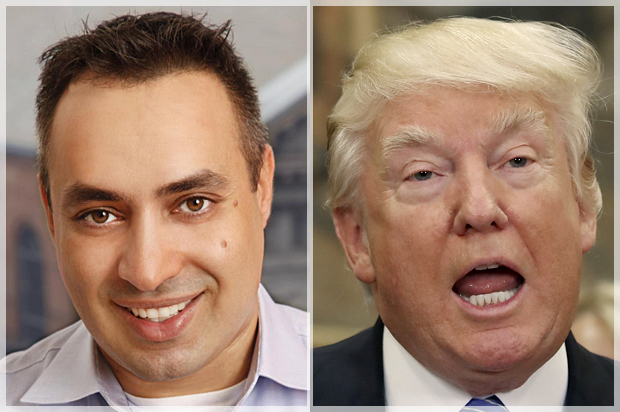 Naveed Jamali; Donald Trump (Simon and Schuster/Carol Weinberg/Getty/Mark Wilson/)