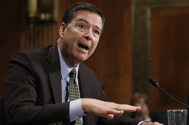 James Comey testifies on Capitol Hill, May 3, 2017. (AP/Carolyn Kaster)