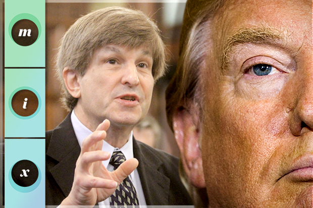 Allan Lichtman; Donald Trump (AP/Seth Perlman/Reuters/Lucas Jackson/Photo montage by Salon)