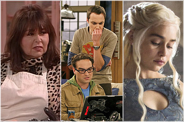 "Roseanne;" "The Big Bang Theory;" "Game of Thrones" (ABC/CBS/HBO)