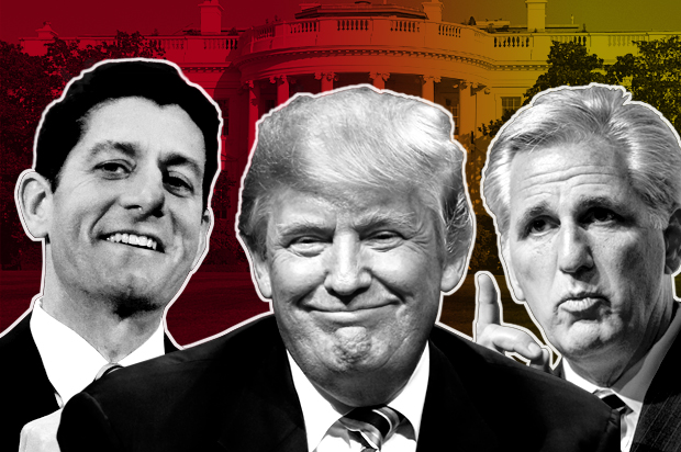 Paul Ryan; Donald Trump; Kevin McCarthy (AP/Getty/Salon)