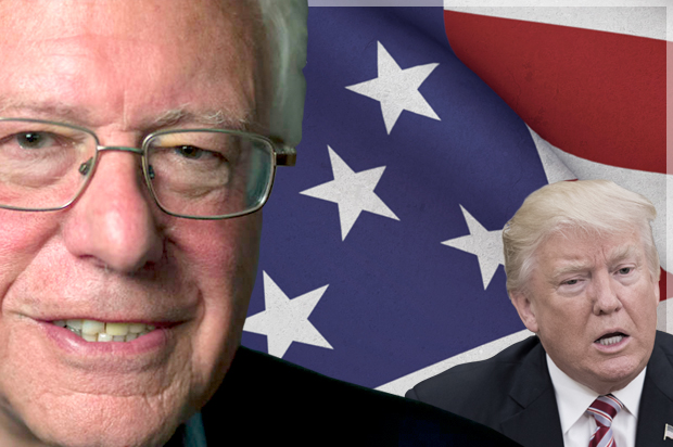 Bernie Sanders; Donald Trump (AP/AP Photo/Getty/Molly Riley/CreativeStockHub)