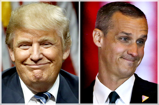 Donald Trump; Corey Lewandowski (AP/Matt Rourke/Reuters/Lucas Jackson)