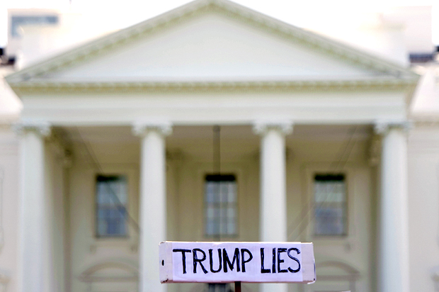 Protest after the firing of James Comey (Getty/Jim Watson)