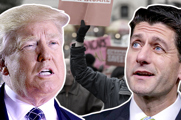 Donald Trump; Paul Ryan (AP/J. Scott Applewhite/Getty/Olivier Douliery/Kevin Hagen/Montage by Salon)