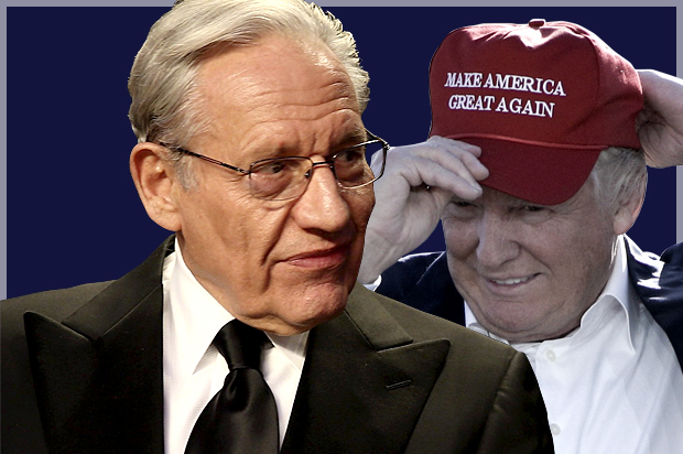 Bob Woodward; Donald Trump (Getty/Tasos Katopodis/AP/Jae C. Hong/Photo Montage by Salon)