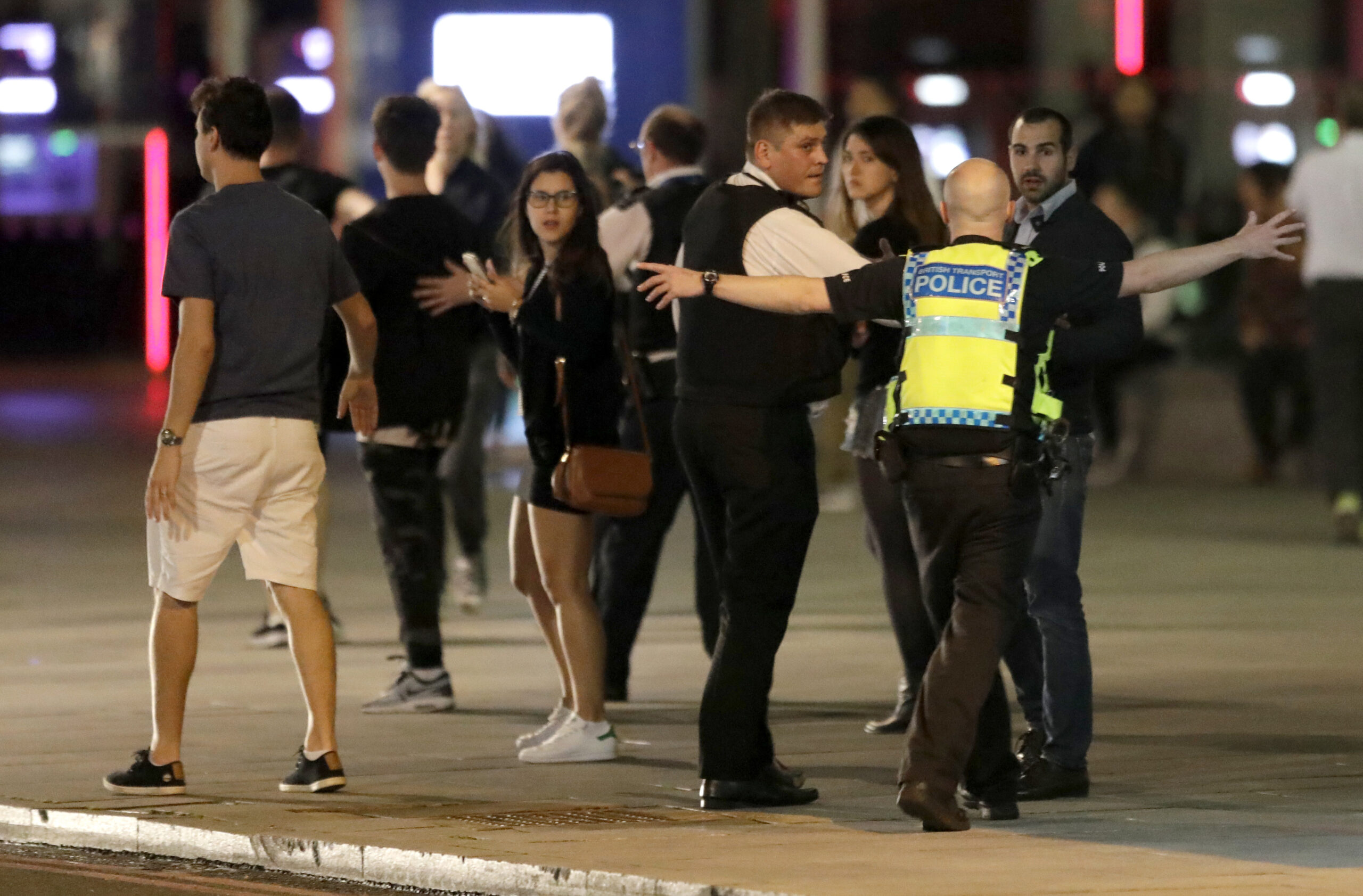 London, late Saturday, June 3, 2017. (AP Photo/ Matt Dunham)
