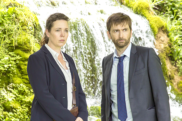 Olivia Colman and David Tennant in "Broadchurch" (BBC/Colin Hutton)