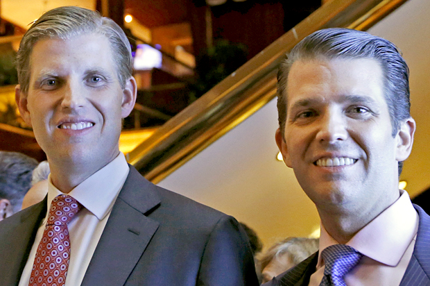 Eric Trump; Donald Trump Jr. (AP/Kathy Willens)