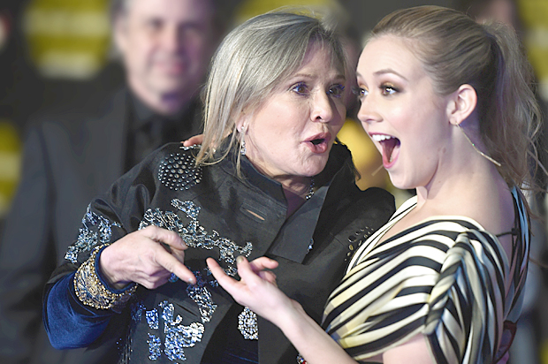 Carrie Fisher; Billie Lourd (Getty/Jason Merritt)
