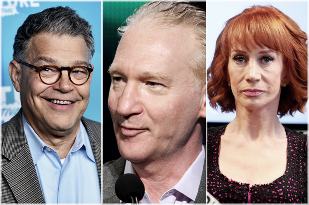Al Franken; Bill Maher; Kathy Griffin (Getty Images)