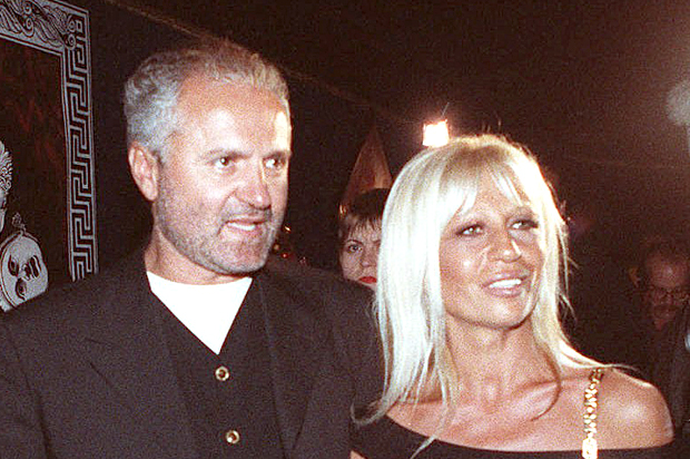Gianni Versace; Donatella Versace (AP/Ron Frehm)