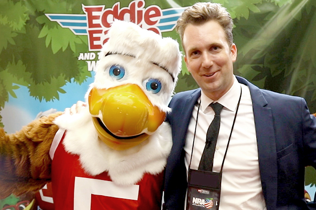 Jordan Klepper in "Jordan Klepper Solves Guns" (Comedy Central)