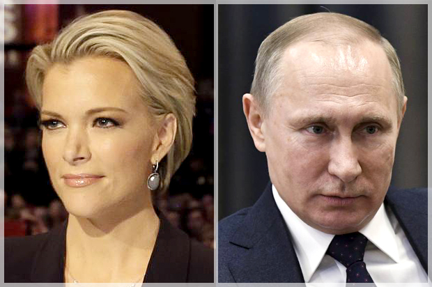 Megyn Kelly; Vladimir Putin (AP/Chris Carlson/Alexei Nikolsky)