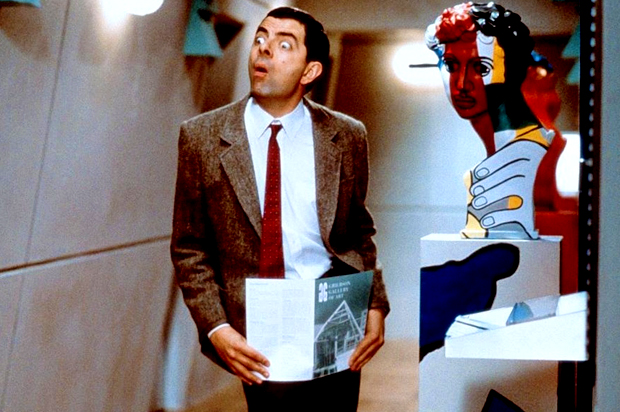 Rowan Atkinson as Mr. Bean in "Bean" (PolyGram Filmed)
