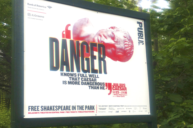 The Public Theater's production of Julius Caesar (AP/Verena Dobnik)