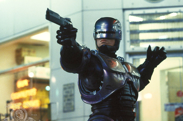 Peter Weller as RoboCop in "RoboCop" (Metro-Goldwyn-Mayer Studios)