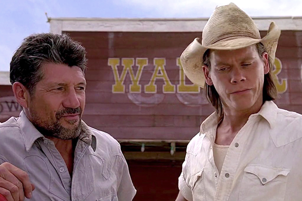 Fred Ward and Kevin Bacon in "Tremors" (Universal Pictures)