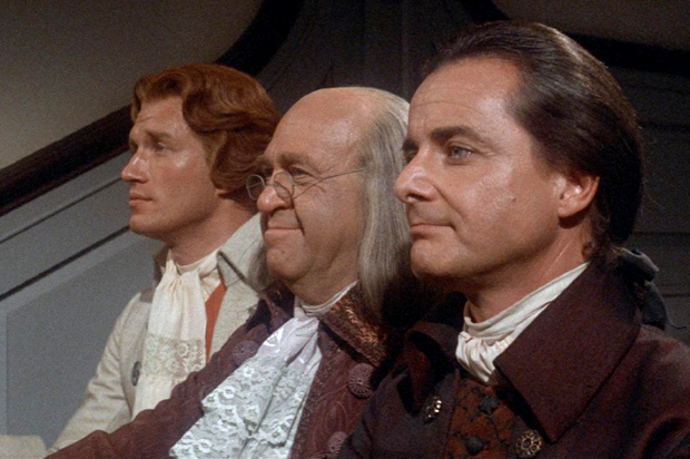 Howard Da Silva, William Daniels and Ken Howard in "1776" (Columbia Pictures)