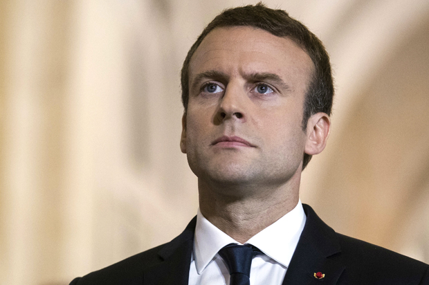 Emmanuel Macron (AP/Etienne Laurent)