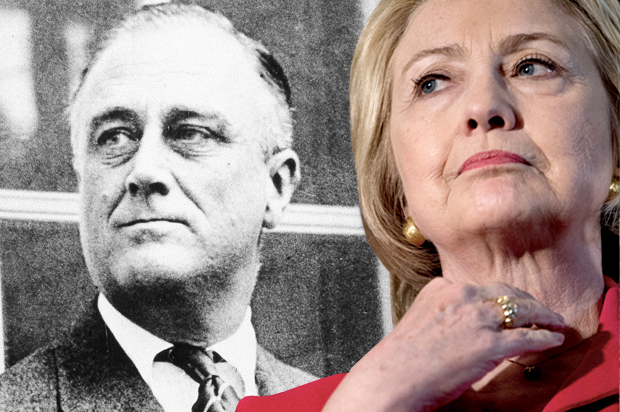 Franklin Delano Roosevelt; Hillary Clinton (AP/Andrew Harnik/Salon)